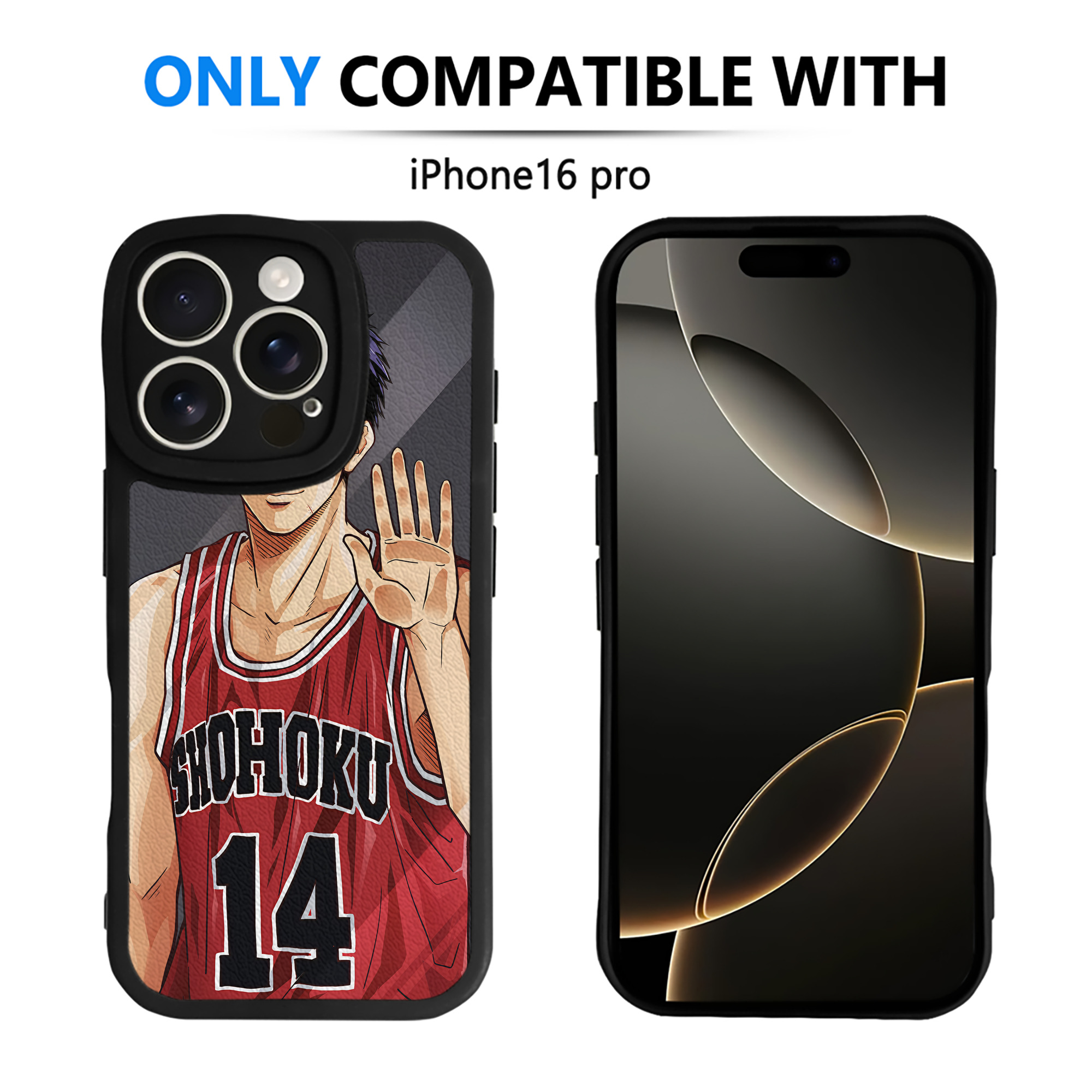 （画像用） SLAM DUNK／スラムダンク 【iPhone 16シリーズ対応】シリコンスマホケース（レザー調） 材質：シリコン